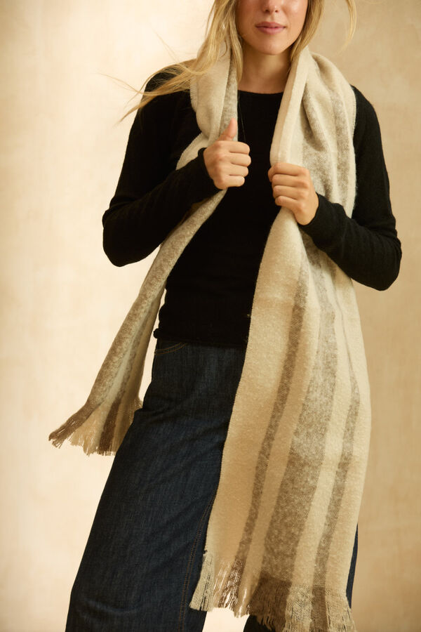 Calma House Cachecol riscas Sorento estampado