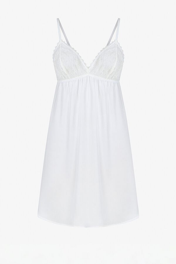 Penti Koszula nocna ślubna z koronką kość słoniowa