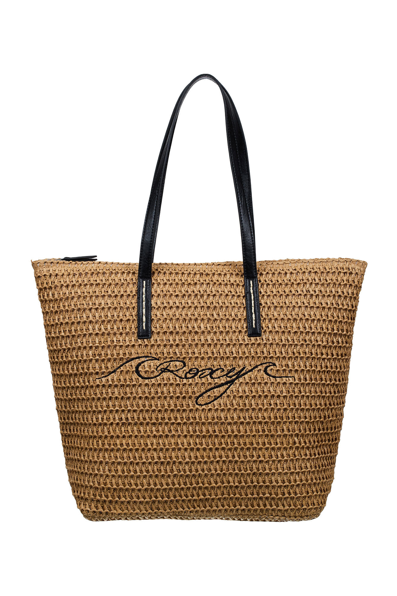 Roxy Bolso rafia playa asas y texto