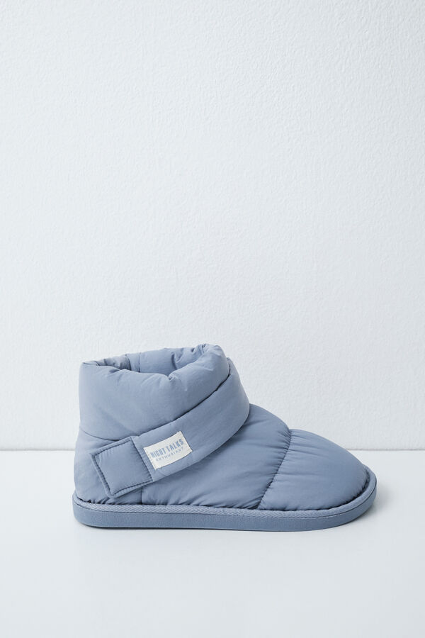 Women'secret Ruched boot slippers blue