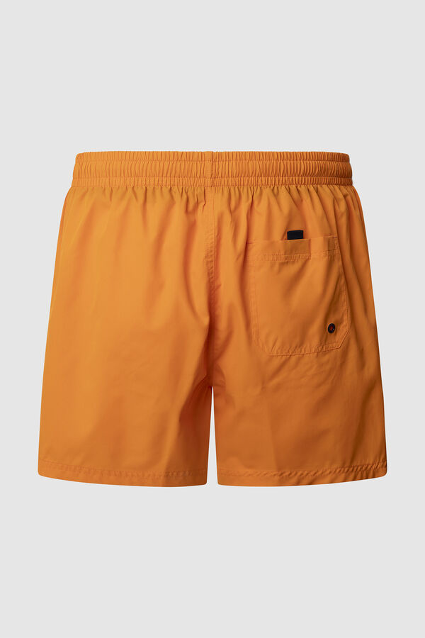 Pepe Jeans bermuda maxi mai&ocirc; com logo vermelho