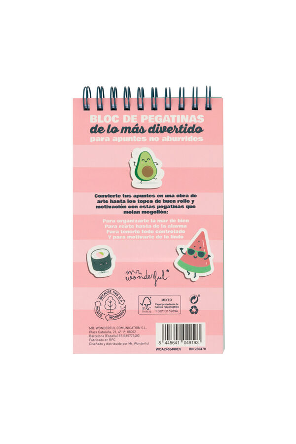 Womensecret Bloco de folhas de papel de adesivos para animar apontamentos e até emas segundas-feiras! estampado