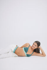 Womensecret Soutien-gorge triangle coton vert vert