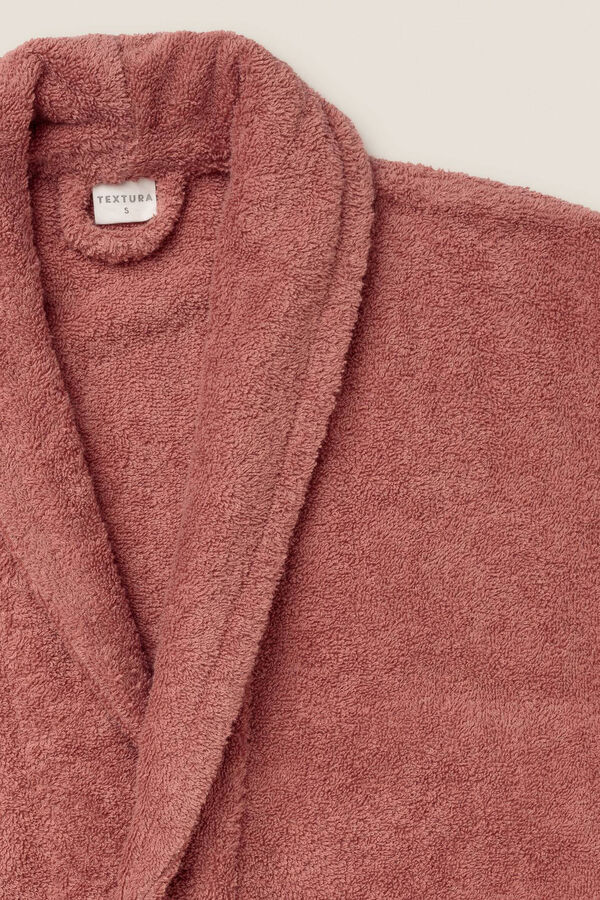 Womensecret Cotton towelling bathrobe pink