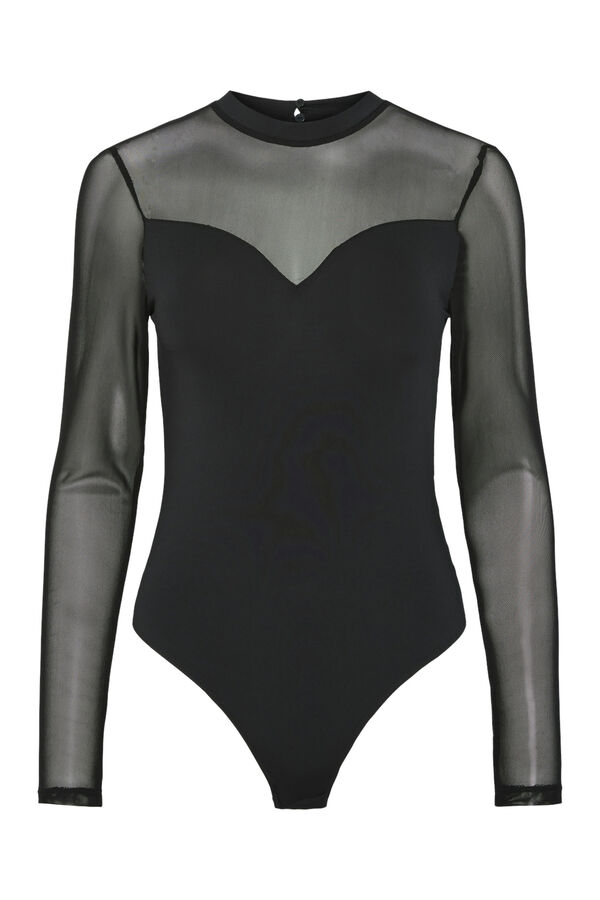 Pieces Body de manga larga negro