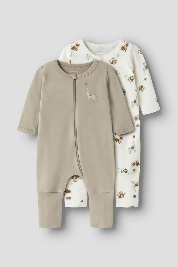 Name it Pack de pijamas de elefante branco