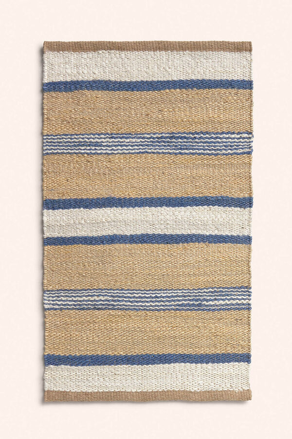 Calma House Brun Streifen Jute Blau