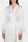 Womensecret Robe de mulher Ivette Bridal curto acetinado em branco bege