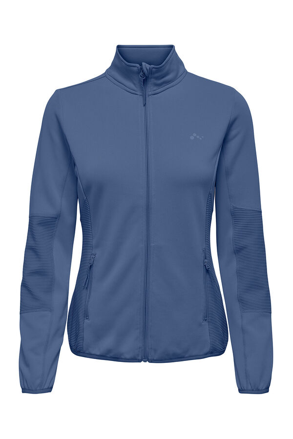 Only Play Technische Jacke mit Rollkragen und Rei&szlig;verschluss Rosa