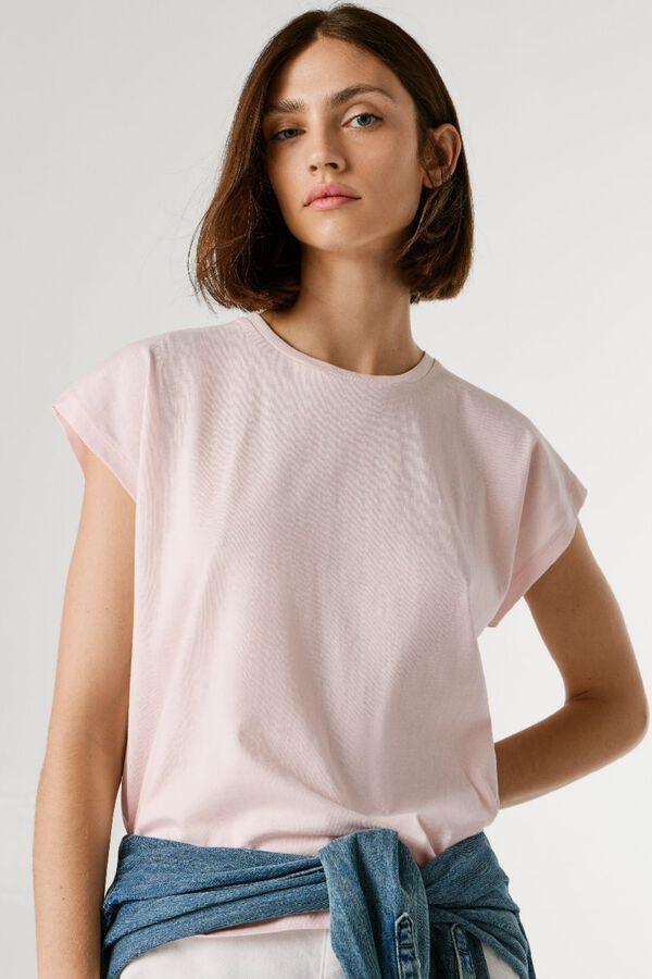 Pepe Jeans Camiseta manga corta cuello redondo rosa