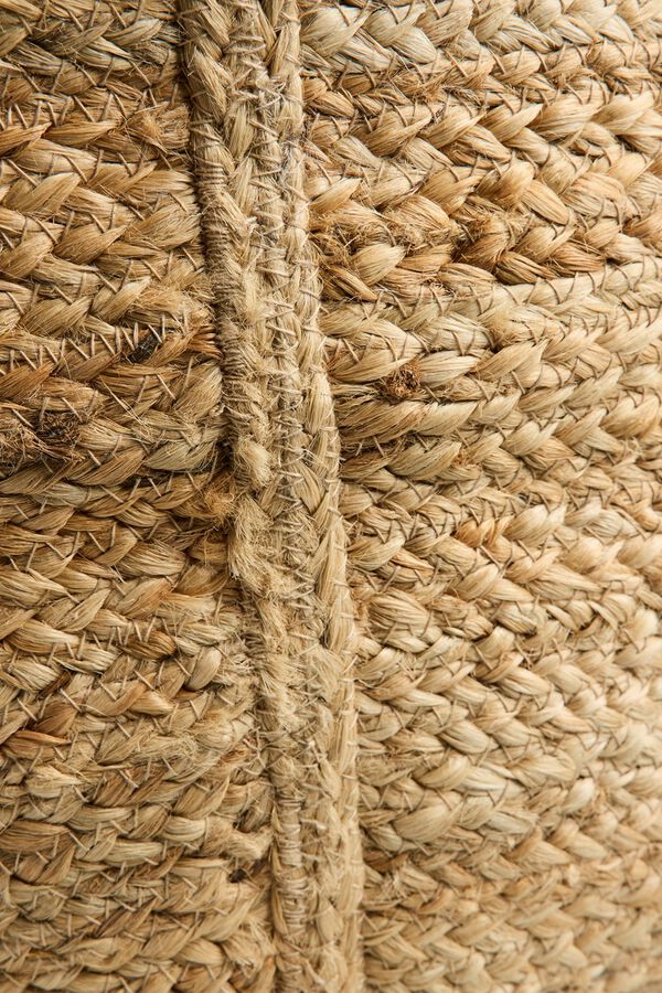 Pieces Jute-Strandtasche Nude