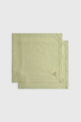 Textura Set de dos servilletas alogd&oacute;n-bamb&uacute; estampado