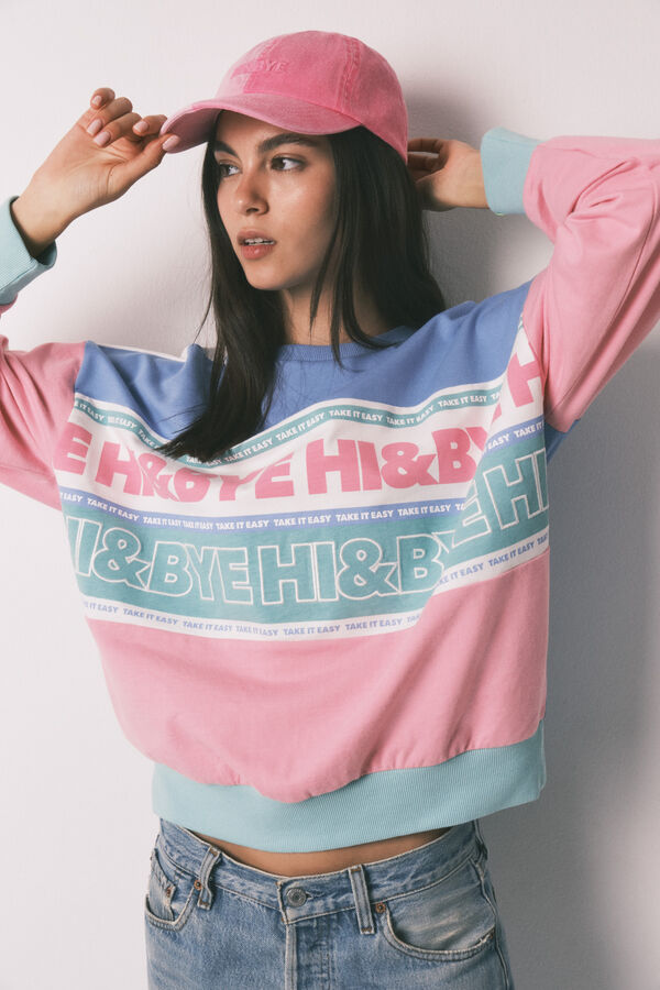 HI&BYE Pink cotton adjustable cap pink