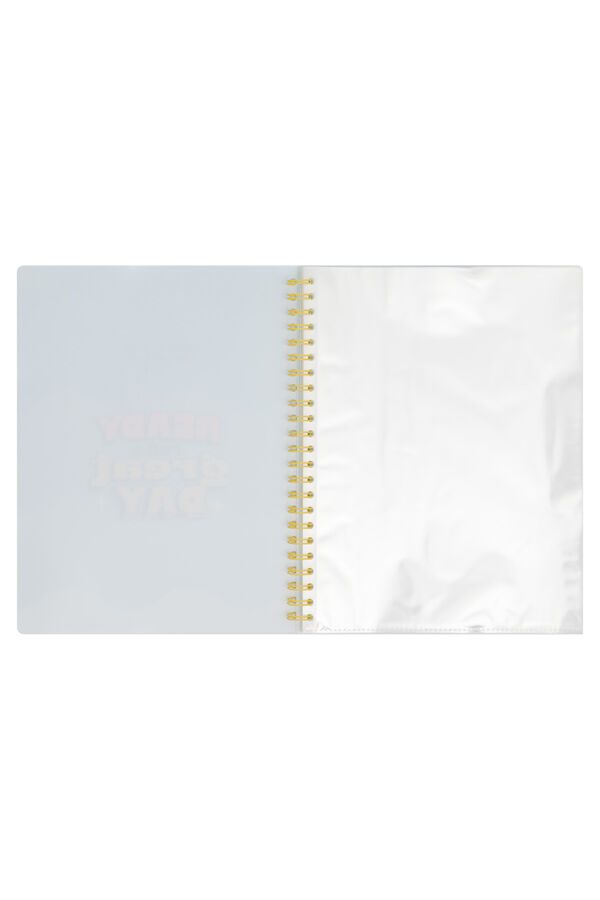 Mr. Wonderful Carpeta con fundas transparentes &ndash; Ready for a great day estampado