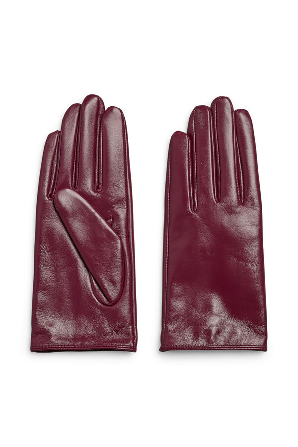 Pieces Guantes Polipiel rojo