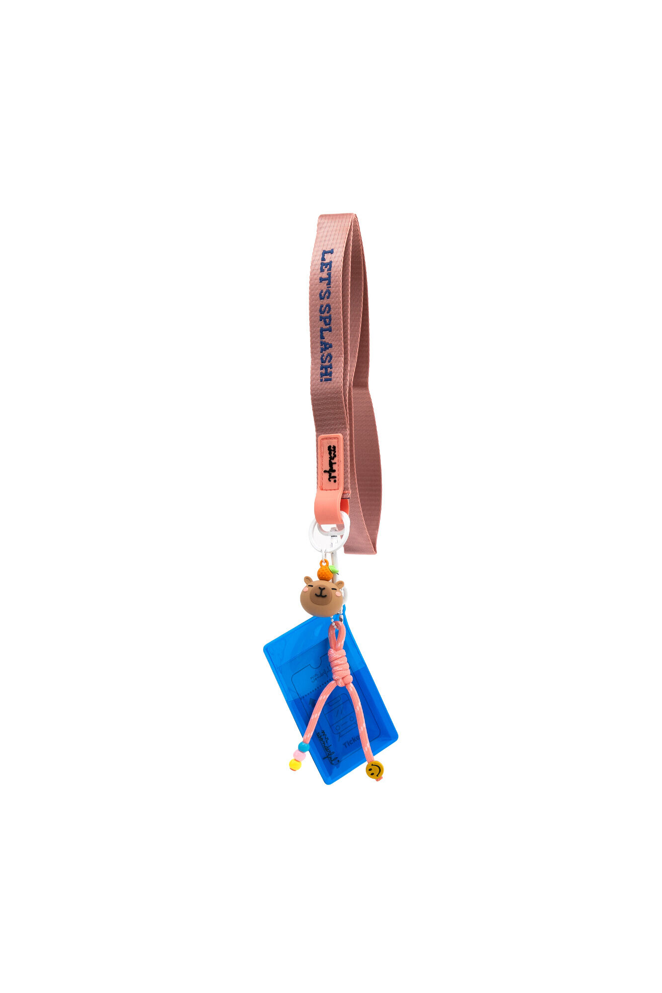 Mr. Wonderful Fita lanyard com porta-cart&otilde;es - Capibara