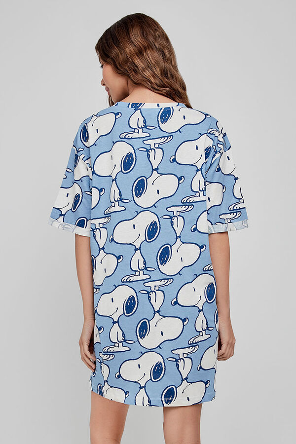 Gisela Camisa de dormir estampado Snoopy branco
