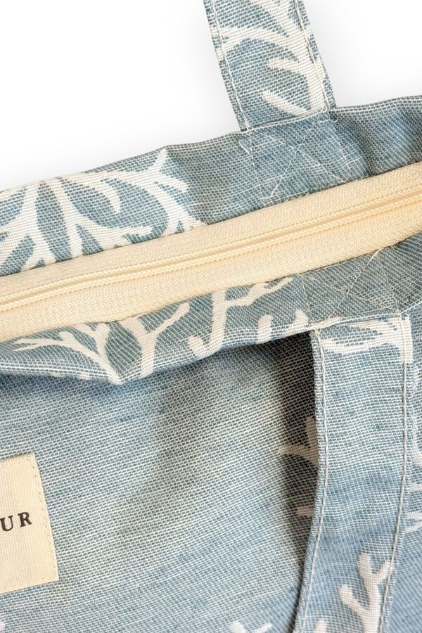 De La Mur Bolsa Grande Cremallera Fons azul