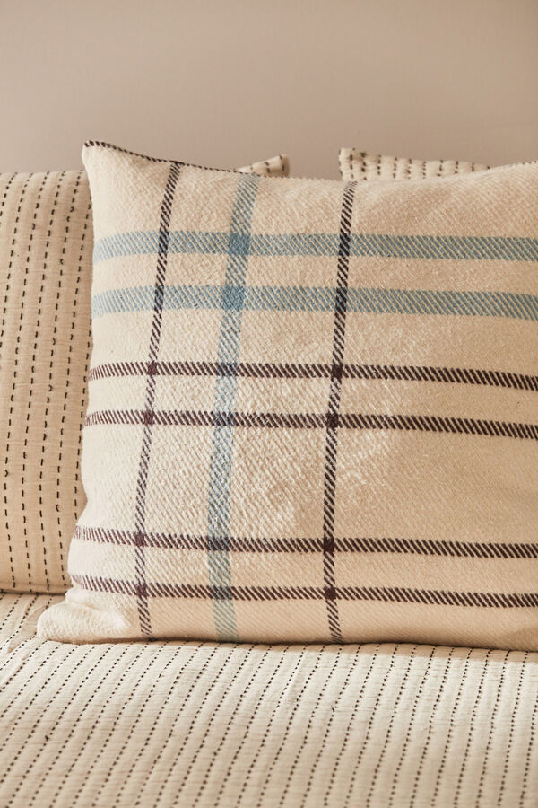 Calma House Holm flannel cushion cover blue