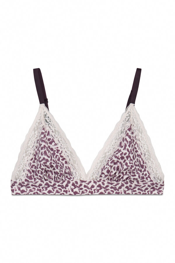 Women'secret Soutien triangular estampado animal print NATURAL cru