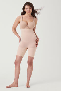 Womensecret Nude medium compression mid-length shorts. SPANX nude