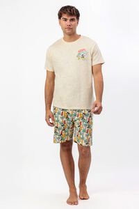 Admas Pijama curto surf Mickey Mouse