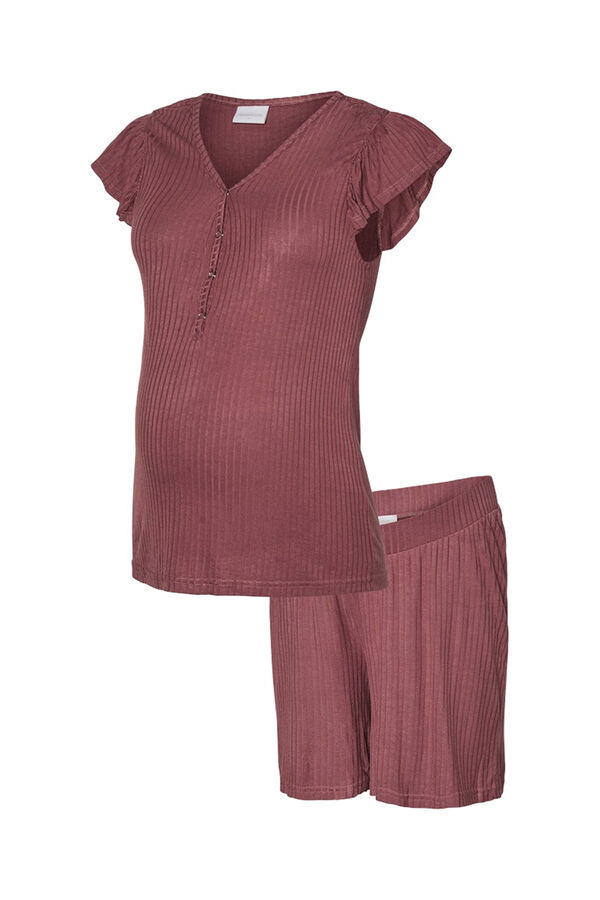 Mamalicious Pijama manga corta Maternity y lactancia fucsia