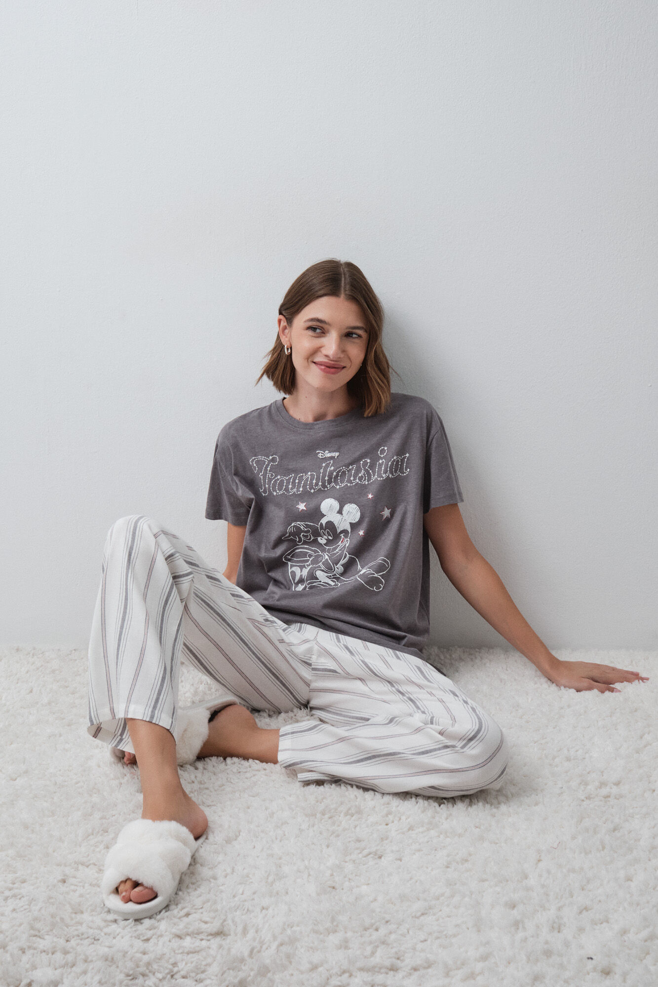 Women'secret Striped short sleeve Mickey pyjamas