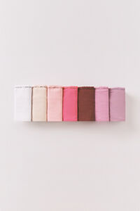 Women'secret Pink cotton 7-pack thongs