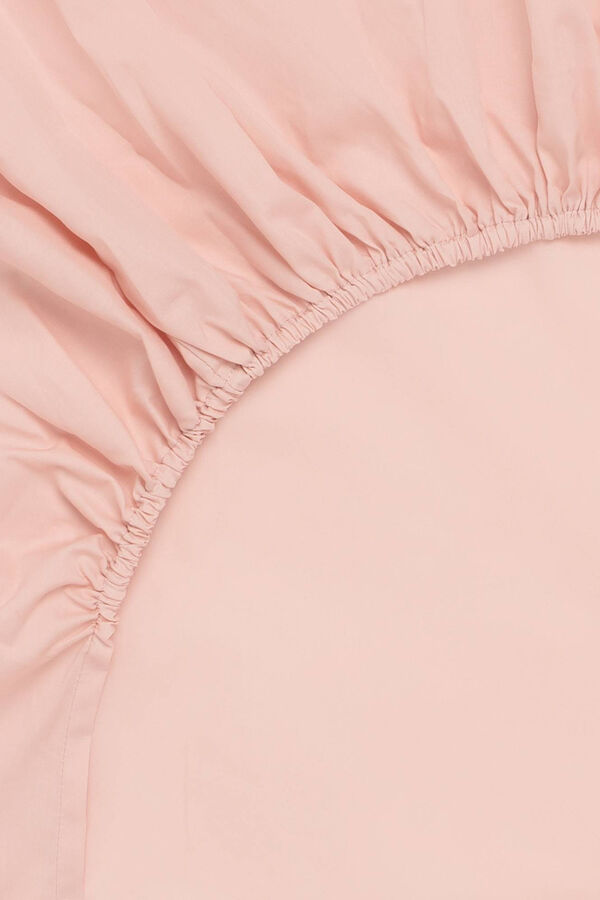 Womensecret Organic cotton fitted sheet rózsaszín