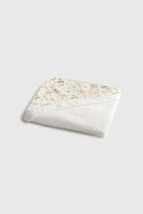 Textura Jungle print hooded towel white