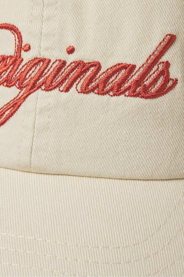 Jack & Jones Gorra texto bordado blanco