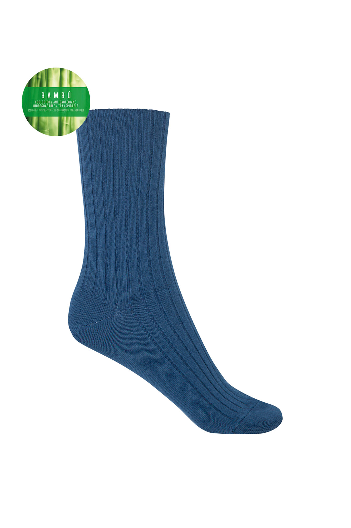 Punto Blanco Meias de bambu com punho canelado que n&atilde;o aperta