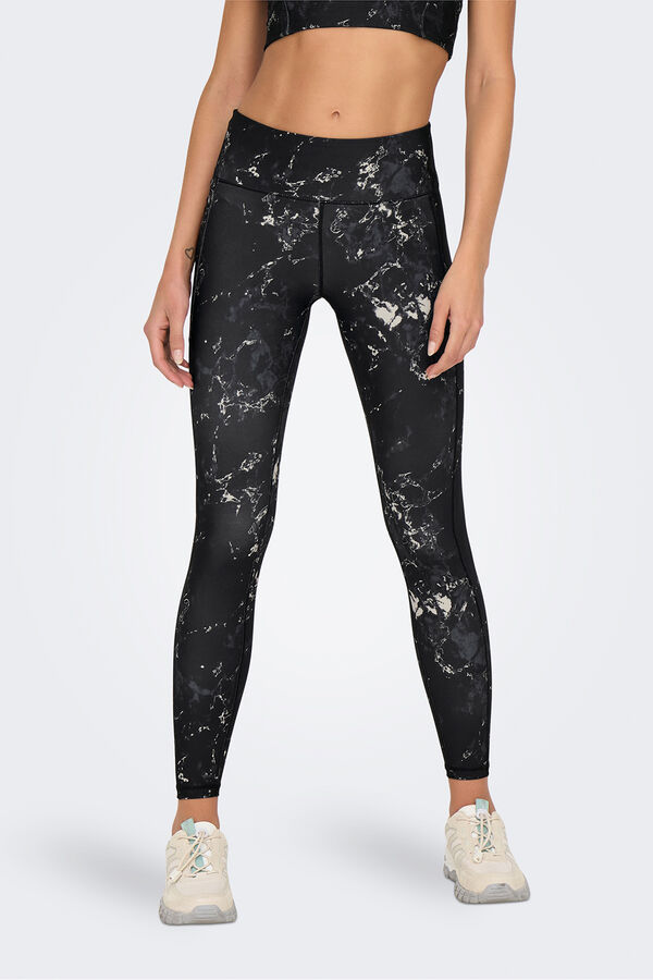 Only Play Leggings mit hoher Taille und Tasche Schwarz