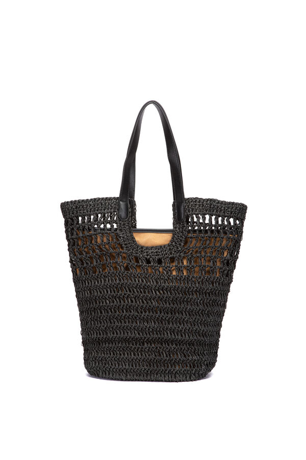 Abbacino  Capazo rafia negro negro