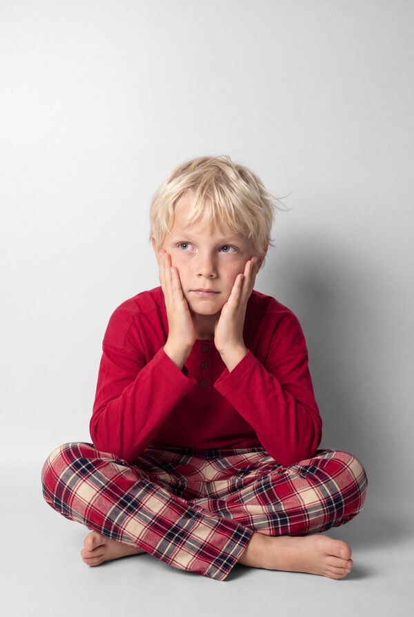 Women'secret Red plaid kids pyjamas red