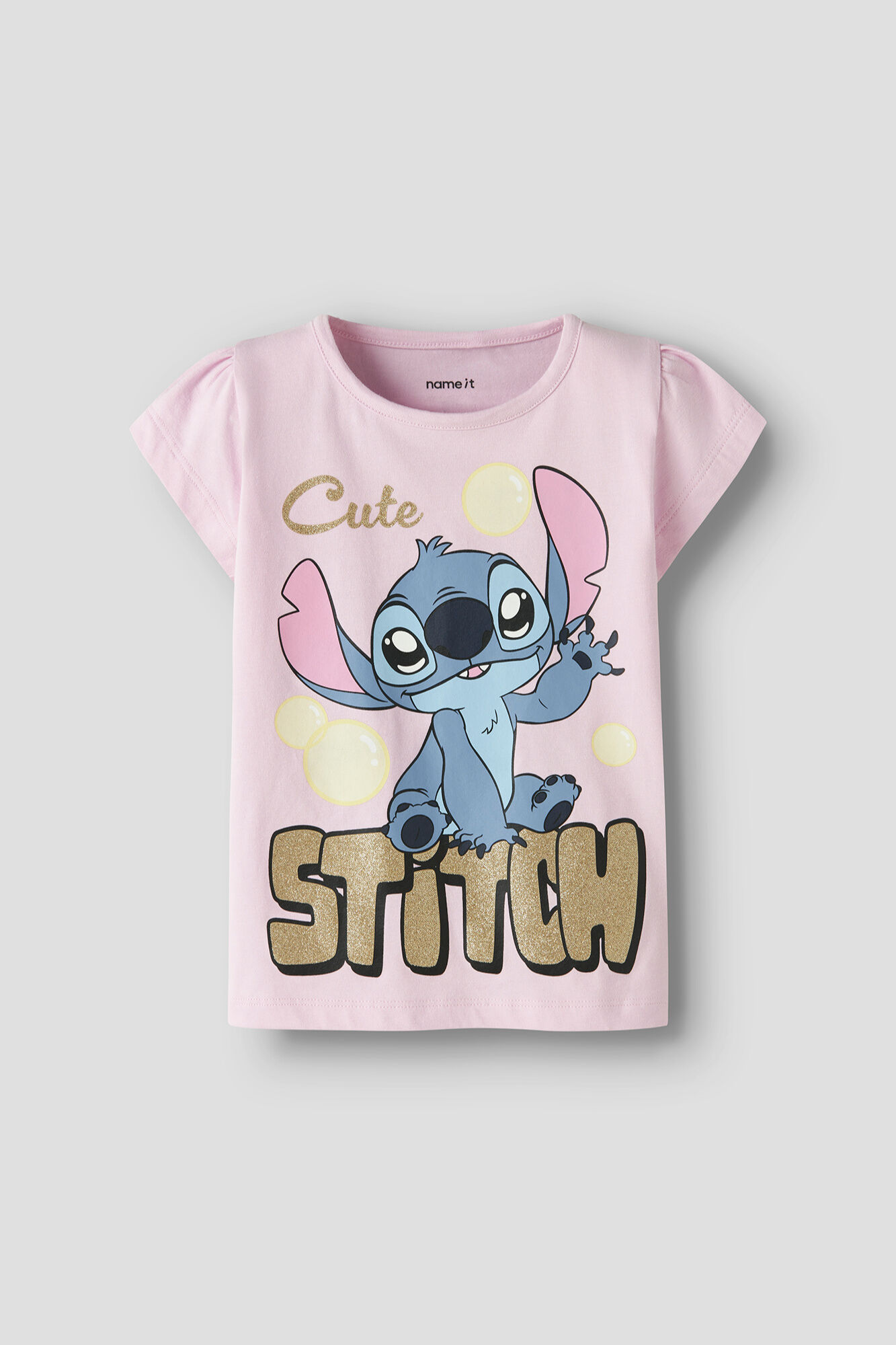 Name it Kurz&auml;rmeliges M&auml;dchen-T-Shirt STITCH