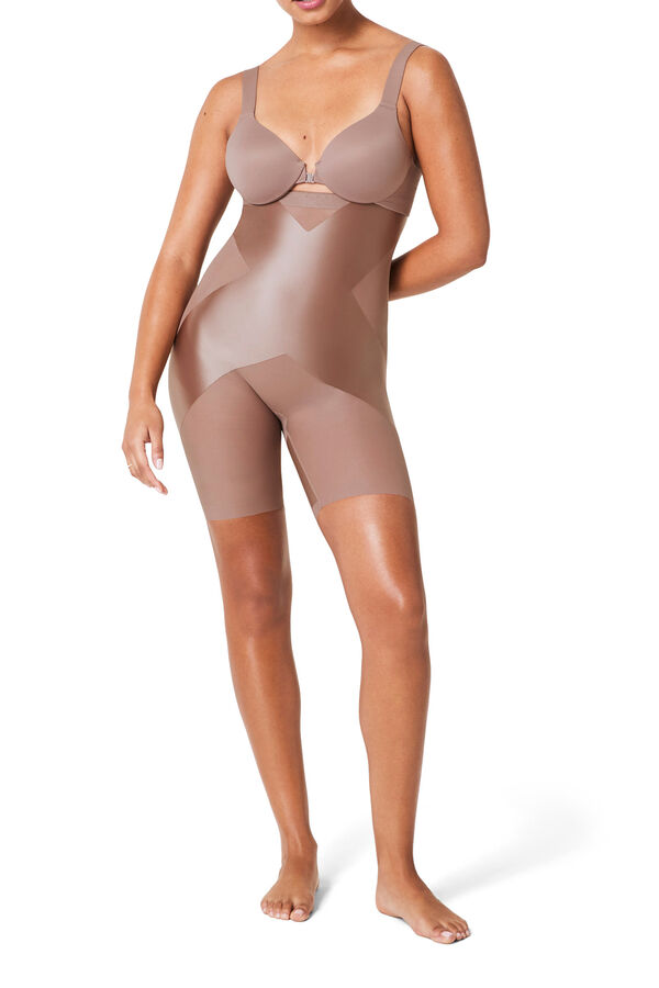 Spanx Pantal&oacute;n corto alto moldeador nude