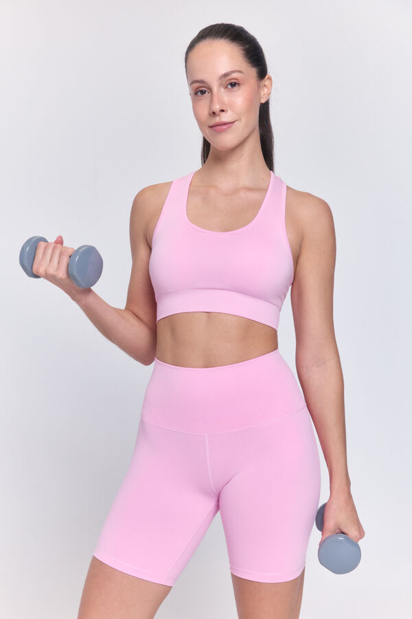 Only Play Medium intensity cups sports bra pink