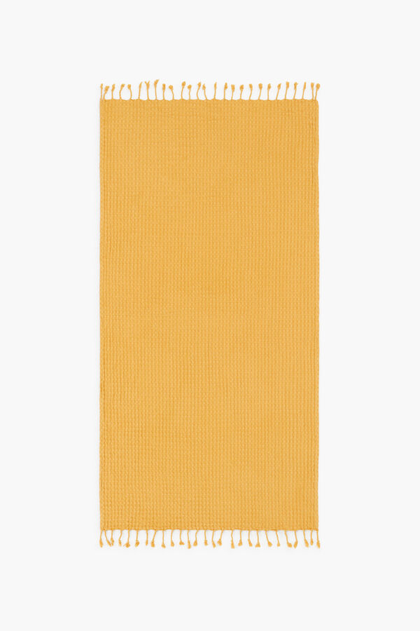 Womensecret Mustard Ola 100 x 180 beach towel rávasalt mintás