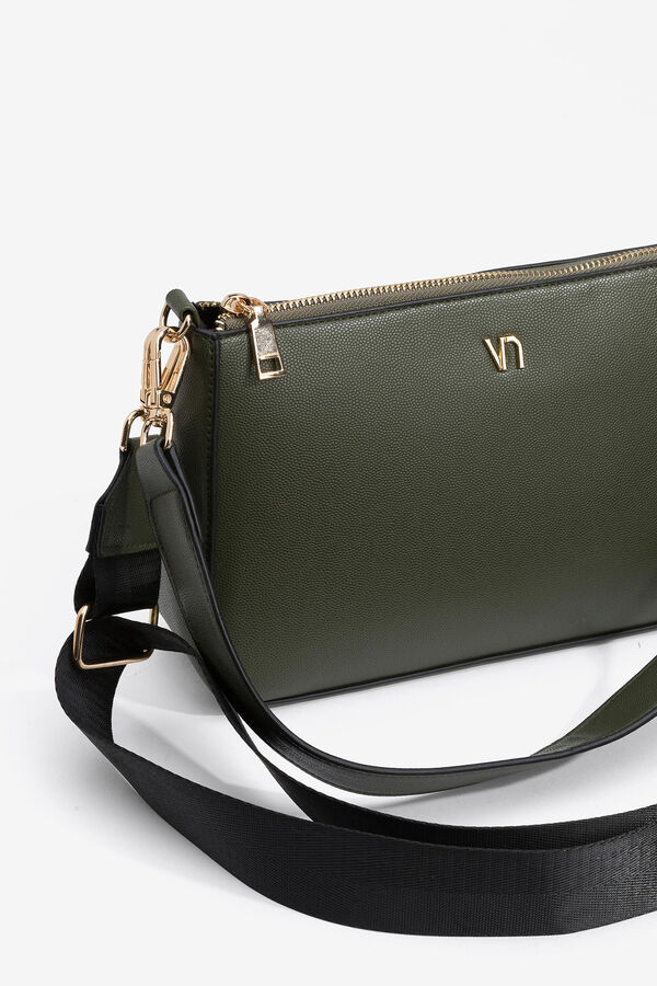 Vilanova Smooth Leather Effect Shoulder Bag green