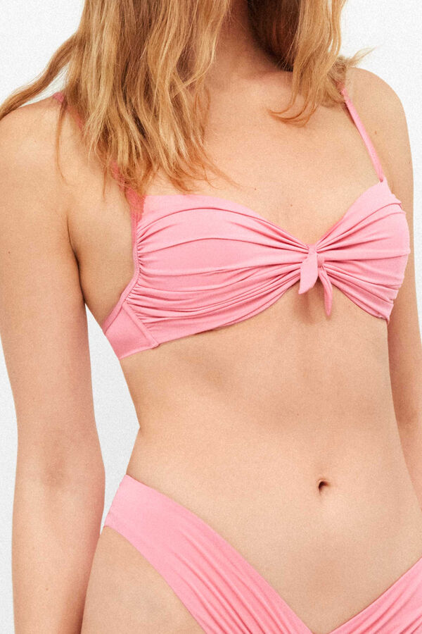 Gisela Push-up underwired bikini top pink