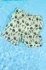 Name it Ba&ntilde;ador estampado de ni&ntilde;o verde