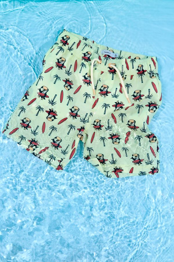 Name it Ba&ntilde;ador estampado de ni&ntilde;o verde