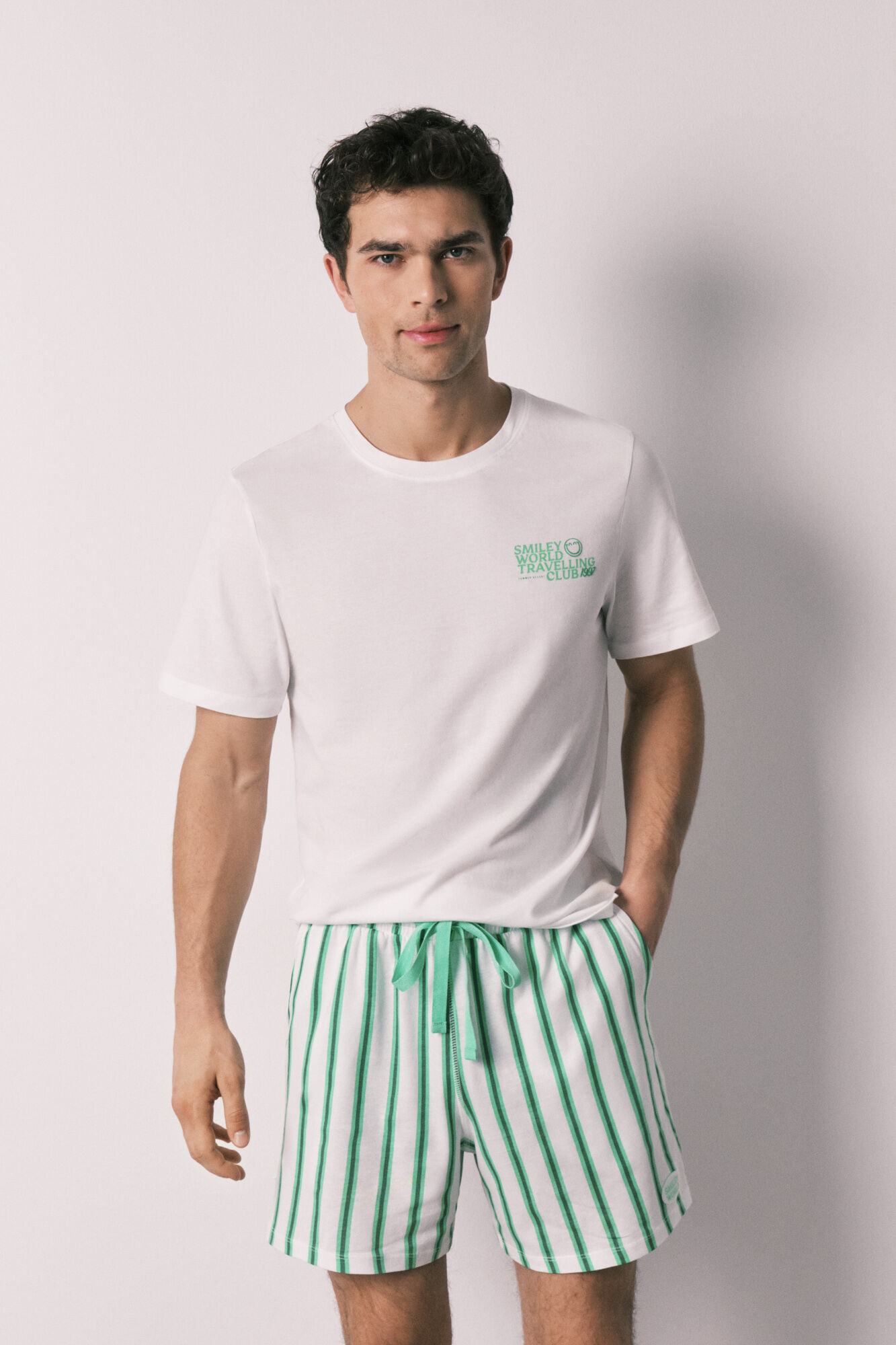 Women'secret Pijama corto hombre algod&oacute;n SmileyWorld&reg;