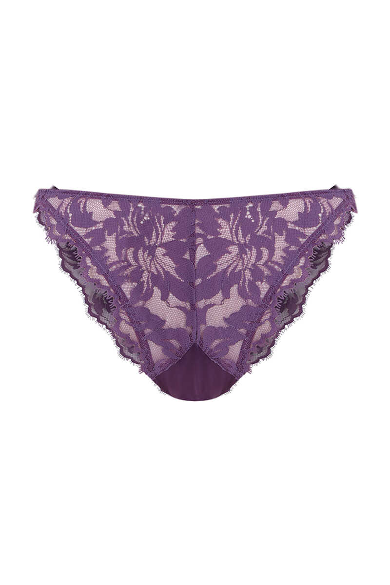 Womensecret Classic purple lace strappy panty pink