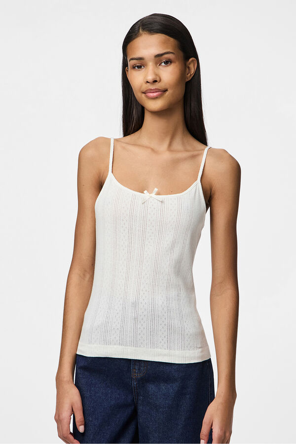 Pieces Tr&auml;gershirt Wei&szlig;