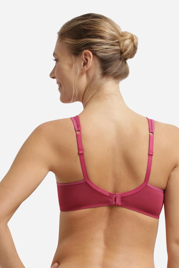 DIM Lace full cup bra red