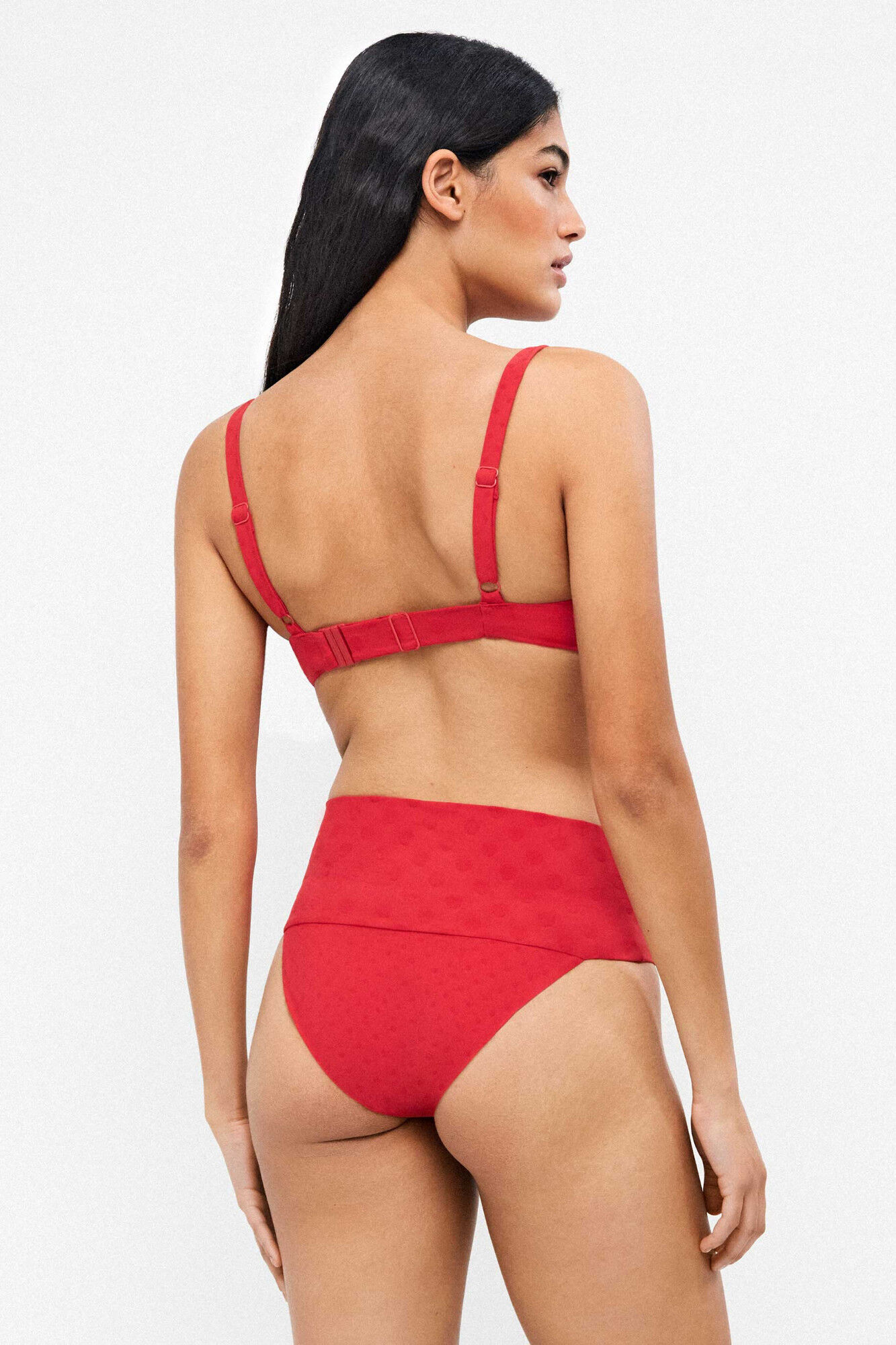 Gisela Jacquard-Bikinih&ouml;schen mit Punkten und Multipositionen