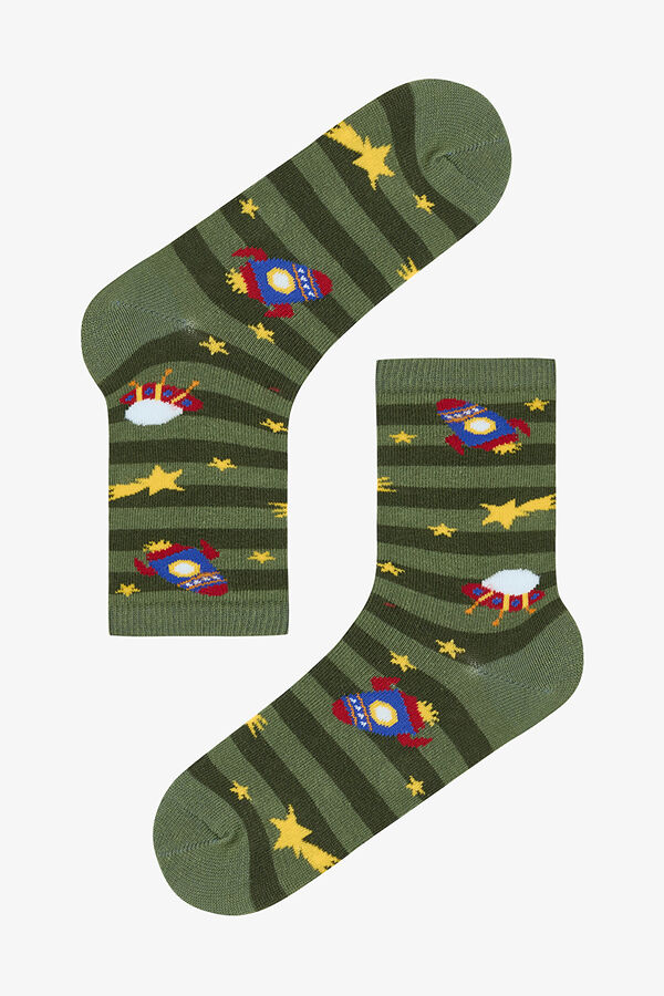 Penti B.Stripe Spacecraft 4 Pack Skt printed